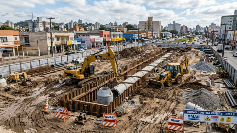 Dmae inicia obras contra cheias na Zona Norte de Porto Alegre